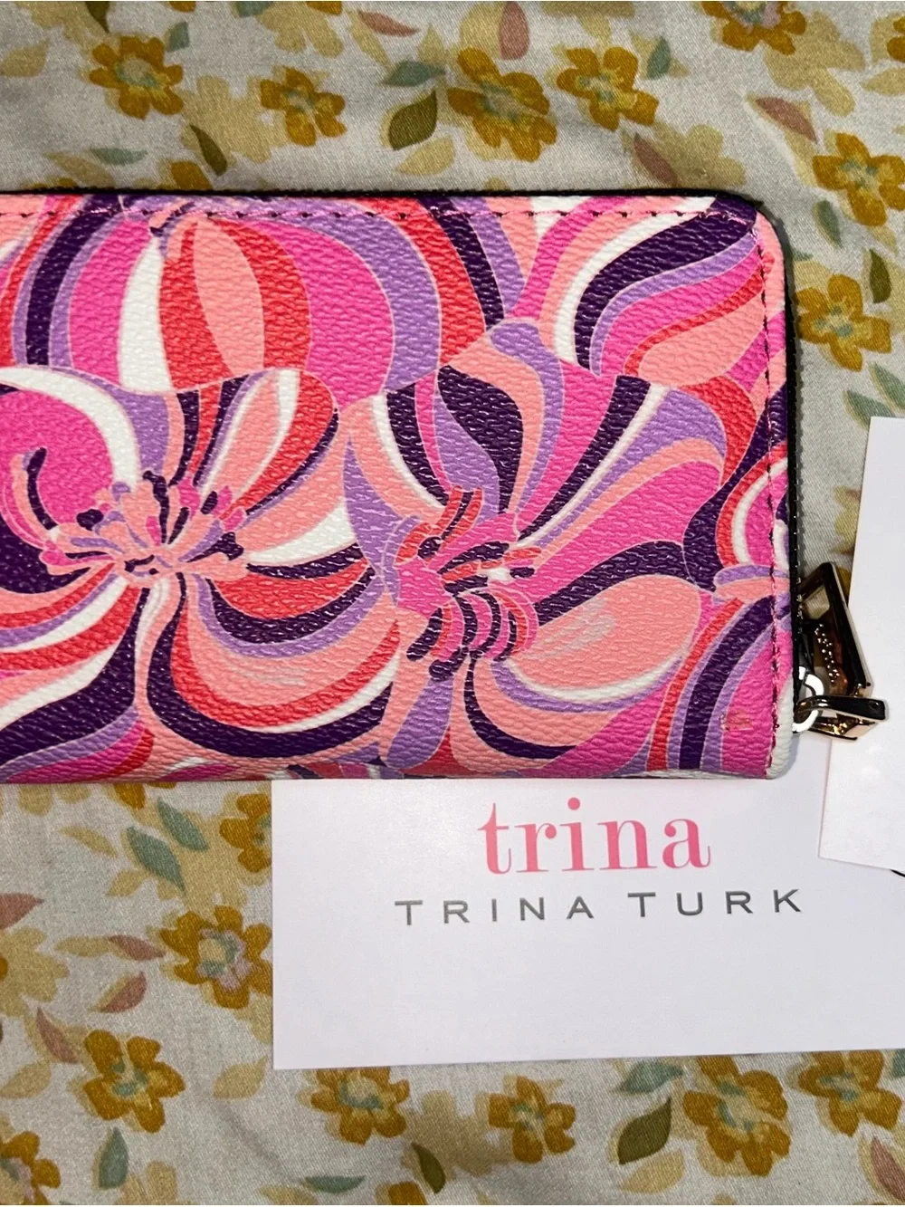 Trina Turk swirling accessory pink